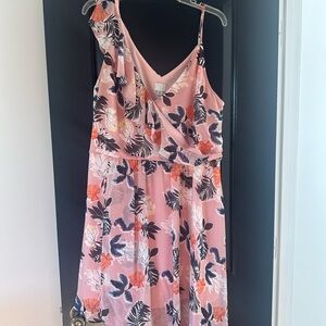 A New Day Pink Floral Mini Dress